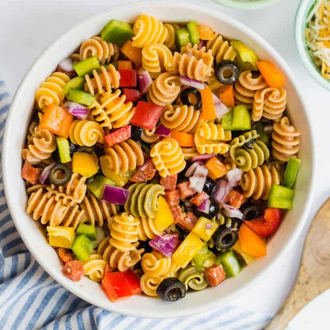 Easy Rainbow Pasta Salad