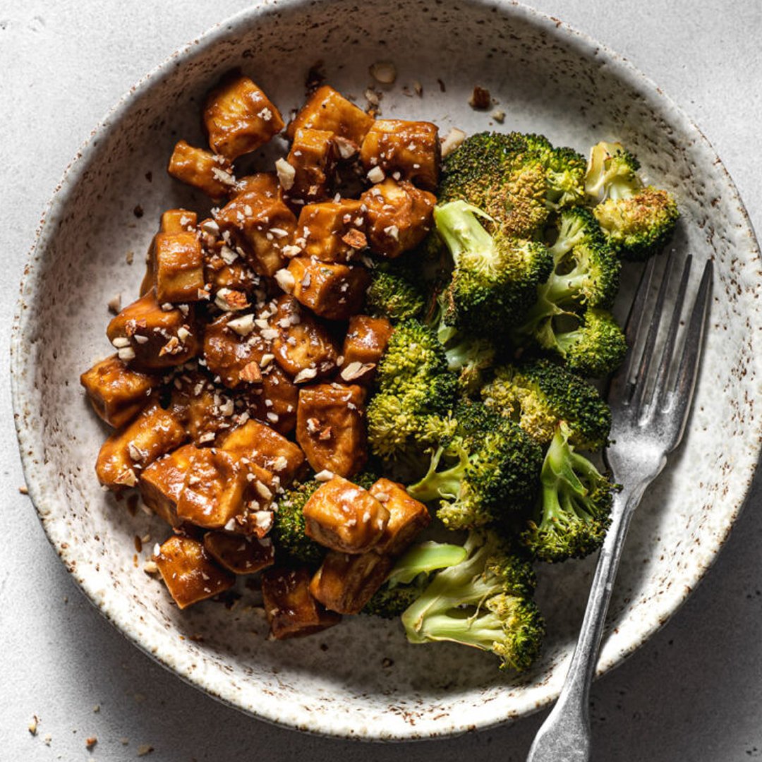 Sheet Pan Black Pepper Tofu and Broccoli