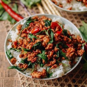 Spicy Thai Basil Chicken (Pad Krapow Gai)